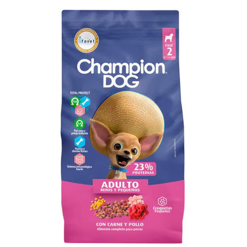 CHAMPION DOG ADULTOS MINIS Y PEQUEÑOS