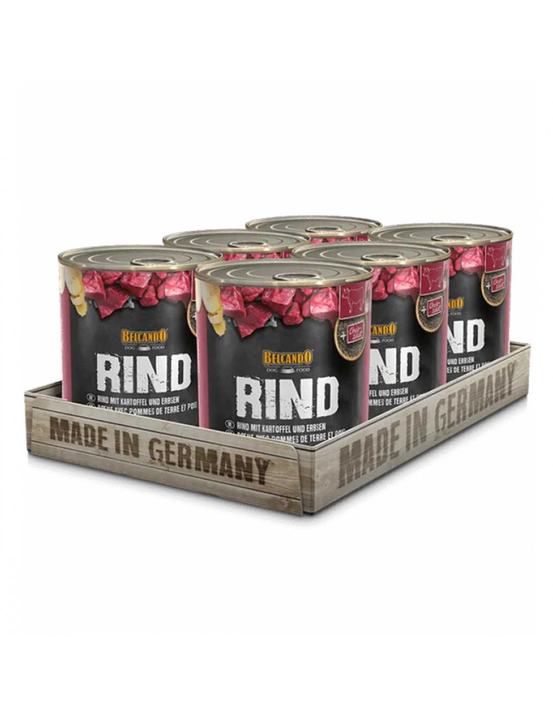 BELCANDO LATAS TERNERA CON PATATA Y GUISANTES 800 x 6 UNIDADES