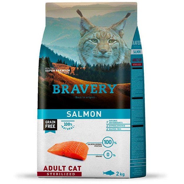 BRAVERY - SALMON ADULT CAT STERILIZED 7K